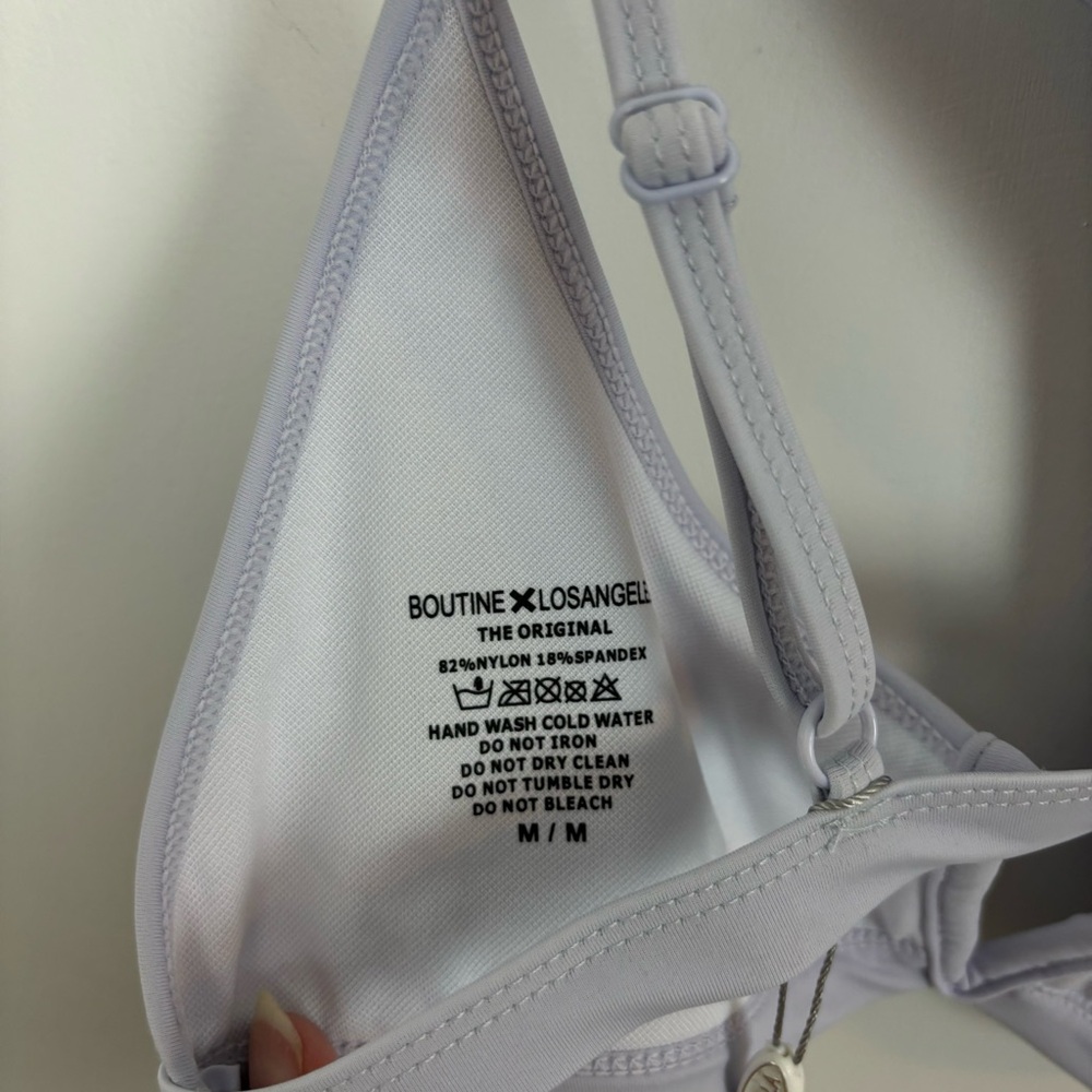 Boutine Los Angeles V Cut Top & Minimal Bottoms Lavender Size M/L - Picture 10 of 11